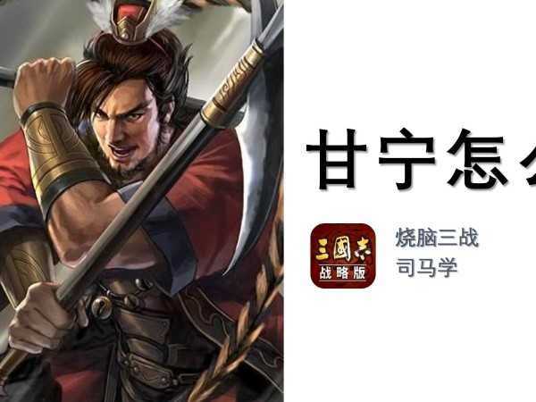 三國志戰(zhàn)略版甘寧戰(zhàn)法選擇