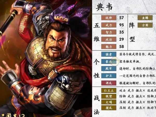 三國志戰(zhàn)略版典韋戰(zhàn)法選擇 三國最強武力之一